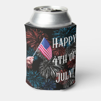 Enfriador De Latas Feliz 4 de julio