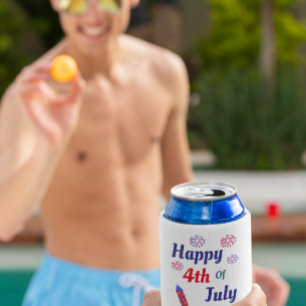 Enfriador De Latas Feliz 4 De Julio