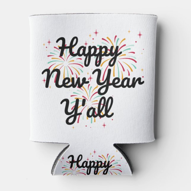 Enfriador De Latas Feliz Año Nuevo (Anverso)