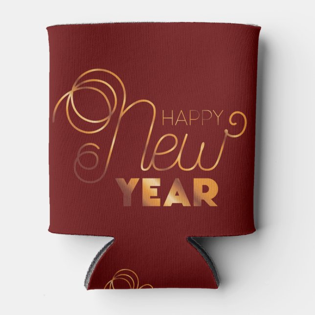 Enfriador De Latas Feliz Año Nuevo (Anverso)