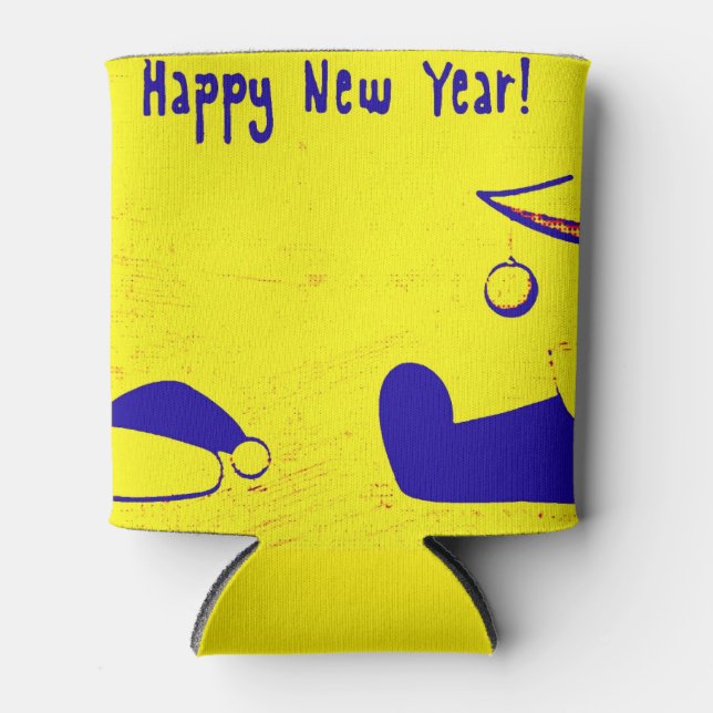 Enfriador De Latas Feliz Año Nuevo (Anverso)