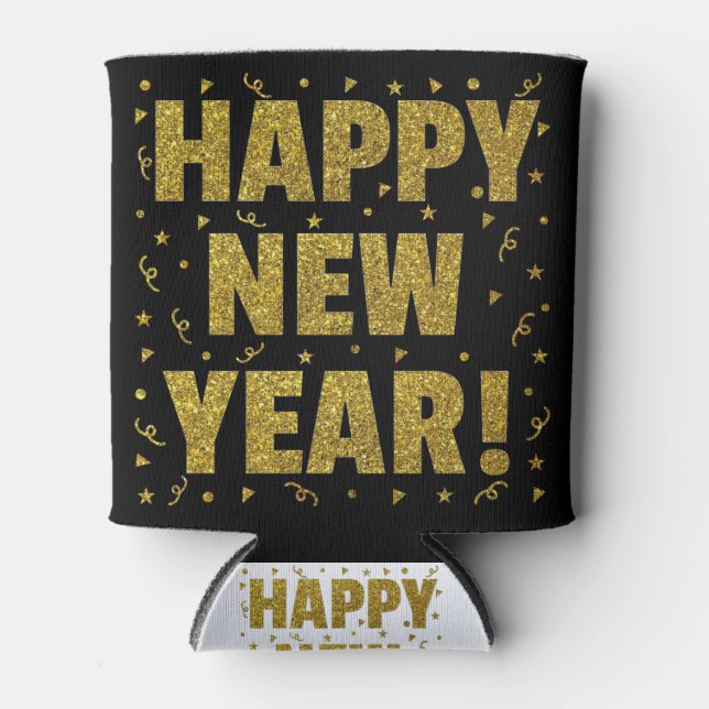 Enfriador De Latas Feliz Año Nuevo (Anverso)