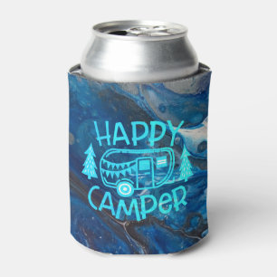 Enfriador De Latas Feliz Camper RV Travel Wanderlust Camping