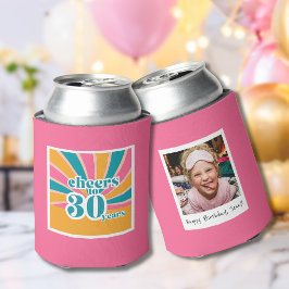 Enfriador De Latas Feliz cumpleaños 30 Cheers a 30 años 