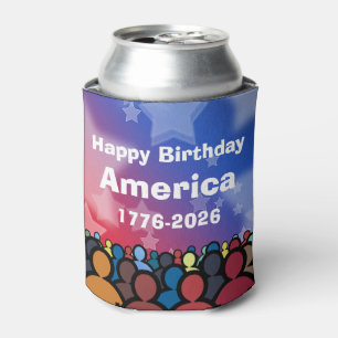 Enfriador De Latas Feliz cumpleaños América 1776 a 2026