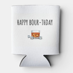 Enfriador De Latas Feliz cumpleaños para los amantes del borbono
