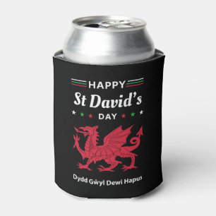 Enfriador De Latas Feliz Día de San David Dydd Gæyl Dewi Hapus 3