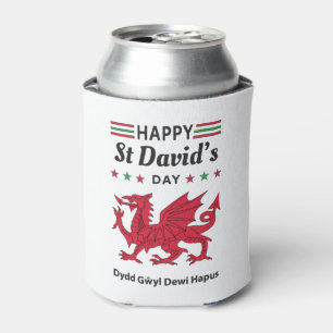 Enfriador De Latas Feliz Día de San David Dydd Gæyl Dewi Hapus 5