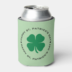 Enfriador De Latas Feliz Día de San Patricio Shamrock Lucky Charm