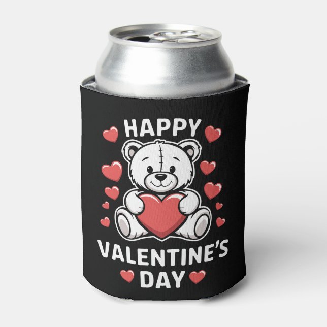 Enfriador De Latas Feliz Día de San Valentín (Lata Anverso)
