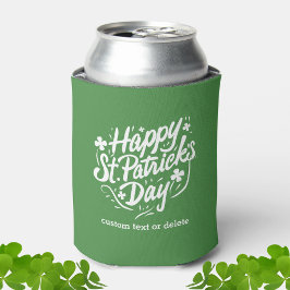 Enfriador De Latas Feliz Día de Santo Patrocinador Fiesta Shamrock Pe