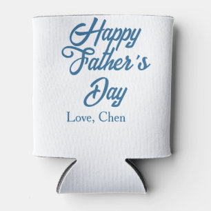 Enfriador De Latas Feliz día del padre gris nombre amor mejor papá de