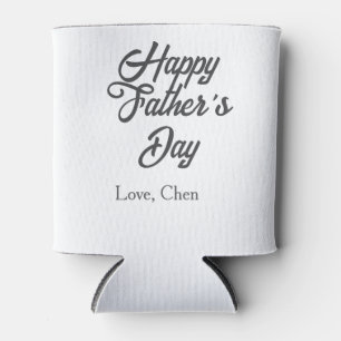 Enfriador De Latas Feliz día del padre nombre gris amor mejor papá de