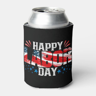 Enfriador De Latas Feliz Día del Trabajo