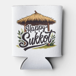 Enfriador De Latas Feliz Día Judío de Sukkot Hanukkah