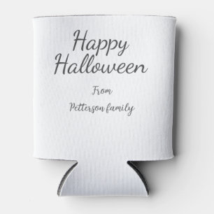 Enfriador De Latas Feliz Halloween agregar nombre de familia caligraf
