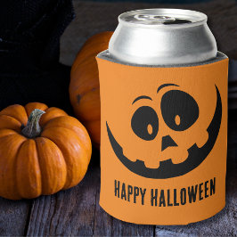 Enfriador De Latas Feliz Halloween Jack O Lantern