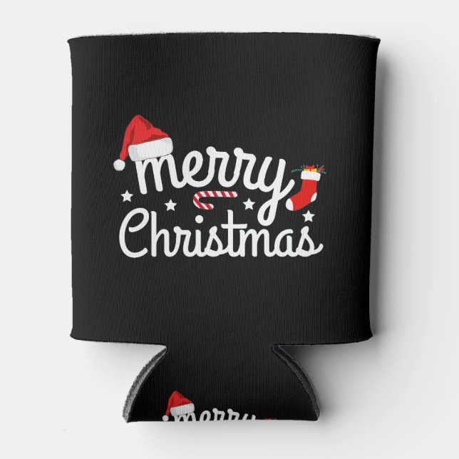 Enfriador De Latas Feliz Navidad   (Anverso)