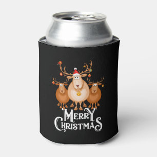 Enfriador De Latas Feliz Navidad Deer