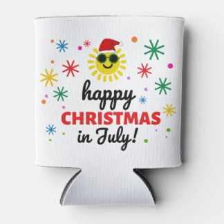 Enfriador De Latas Feliz Navidad en Julio