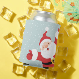 Enfriador De Latas Feliz Navidad Feliz Santa | REFRIGERADOR DE BEBIDA