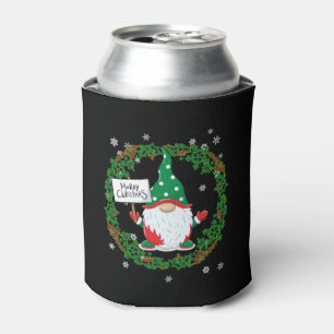 Enfriador De Latas Feliz Navidad gnomo