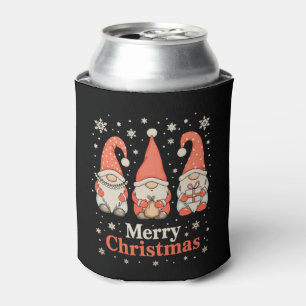 Enfriador De Latas Feliz Navidad Gnomo Temporada Navideña