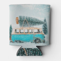 Feliz Navidad: postal de autos antiguos.