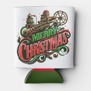 Enfriador De Latas Feliz Navidad steampunk