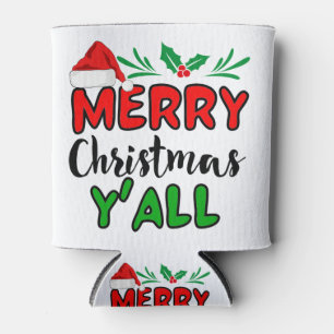 Enfriador De Latas Feliz Navidad Y'all