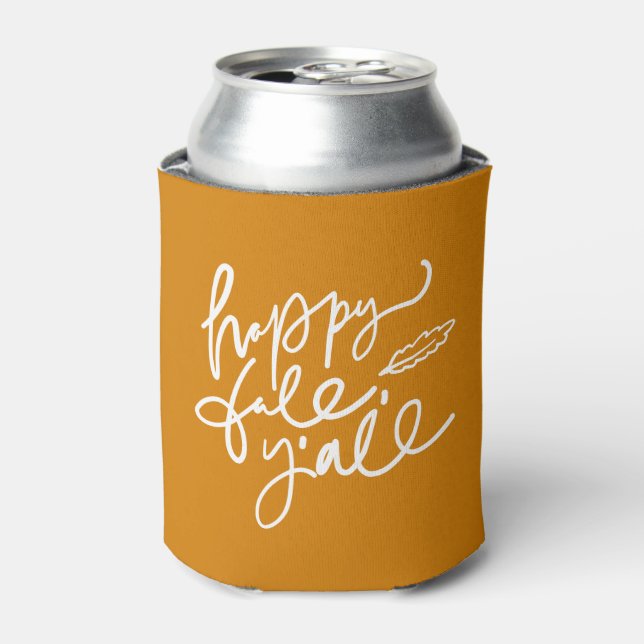 Enfriador De Latas Feliz otoño (Lata Anverso)