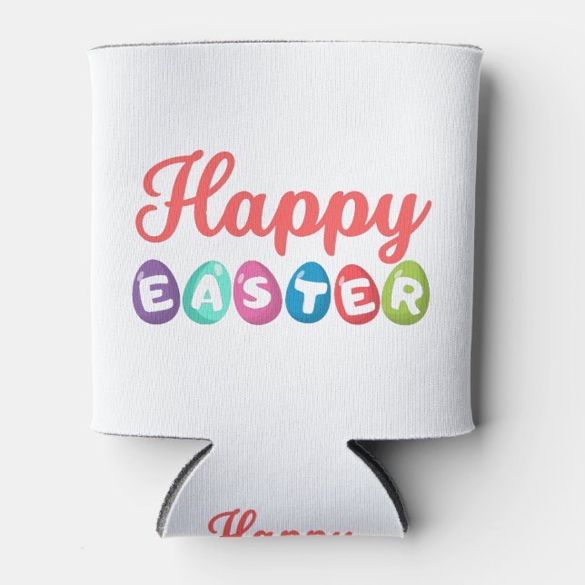 Enfriador De Latas Feliz Pascua (Anverso)