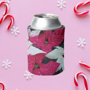 Enfriador De Latas Festividad Festividad Poinsettias Floral