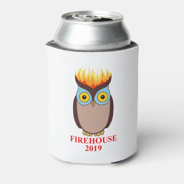 Enfriador De Latas FH Brown Owl Refrigerador de bebidas (Reverso de la lata)