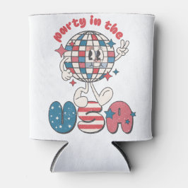 ENFRIADOR DE LATAS FIESTA AZUL ROJO PATRIOTA EN LOS EE.UU.