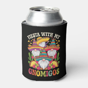 Enfriador De Latas Fiesta con mi Gnomigos Gnome Cinco De Mayo