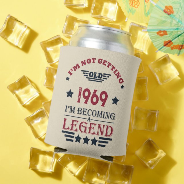 Enfriador De Latas Fiesta de 55 años de antigüedad personalizada (Verano in situ)