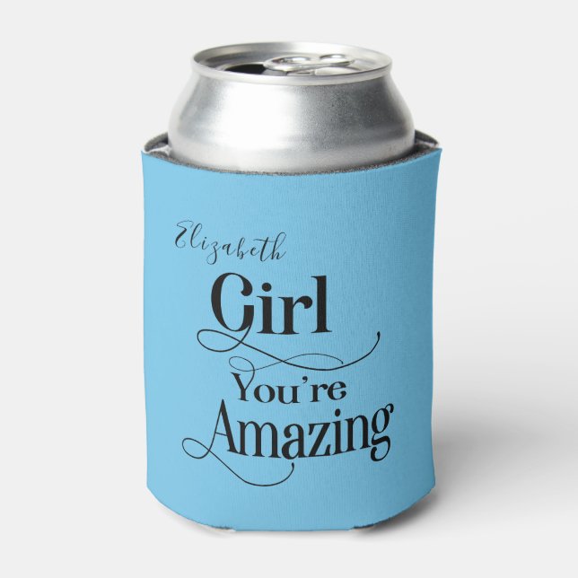 Enfriador De Latas Fiesta de Bachelorette para la dama de honor (Lata Anverso)