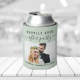 Enfriador De Latas Fiesta de Boda Felices para Siempre Foto Sage