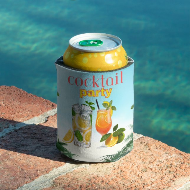 Enfriador De Latas Fiesta de cócteles tropicales (Piscina in situ)