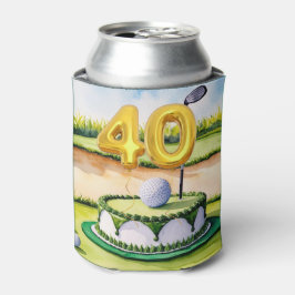 Enfriador De Latas FIESTA de cumpleaños 40 del GOLF