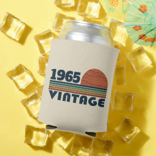 Enfriador De Latas Fiesta de cumpleaños 60 vintage personalizada
