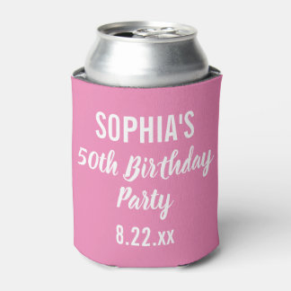 Enfriador De Latas Fiesta de cumpleaños a favor de la tipografía mode