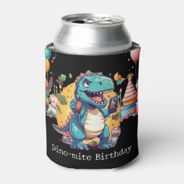 Enfriador De Latas Fiesta de cumpleaños de Dinosaur