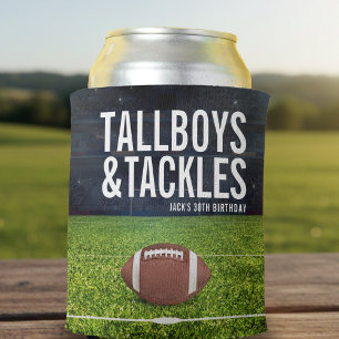 Enfriador De Latas Fiesta de cumpleaños de Fútbol Tallboys & Tackles