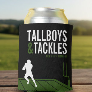 Enfriador De Latas Fiesta de cumpleaños de Fútbol Tallboys & Tackles