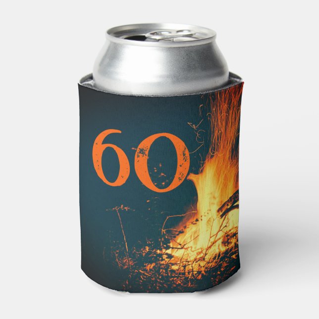 Enfriador De Latas Fiesta de cumpleaños de la edad de nacimiento (Lata Anverso)