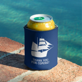 Enfriador De Latas Fiesta de cumpleaños pirata Sailboat Gracias