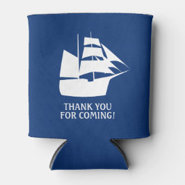 Enfriador De Latas Fiesta de cumpleaños pirata Sailboat Gracias