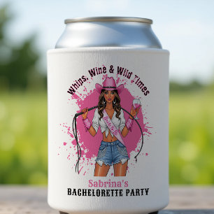Enfriador De Latas Fiesta de Despedida de Soltera Vaquera Lazos Vino 